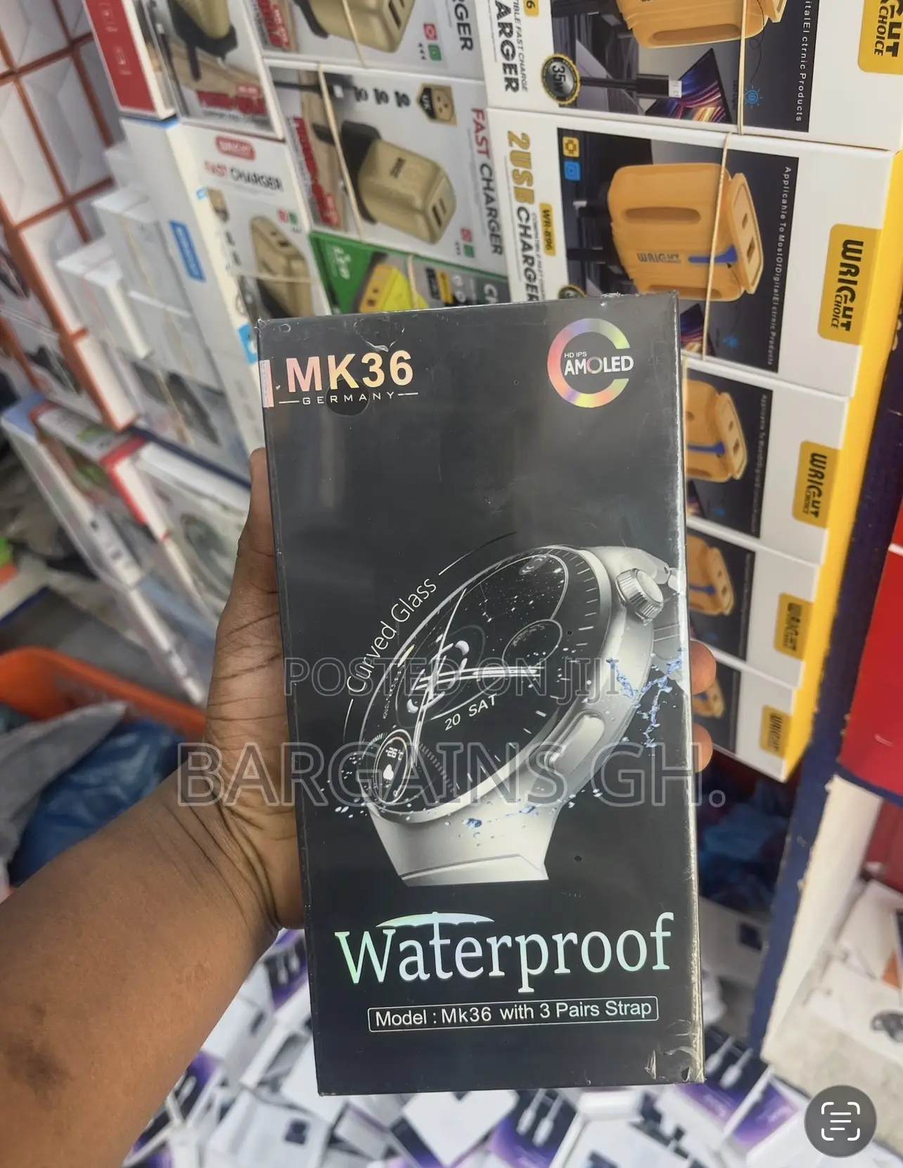 Mk36 Waterproof Smart Watch With Curved Screen