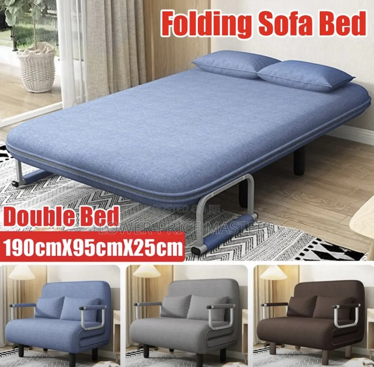 Folding Sofa Bed (Double Bed)
