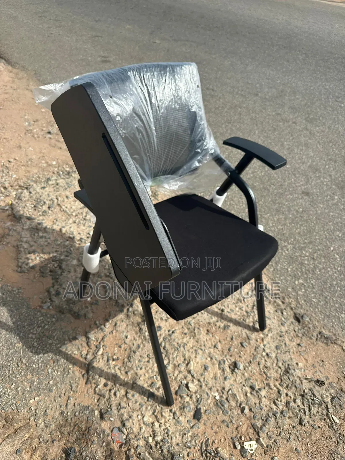Study Chair With Adjustable Tab(Black)