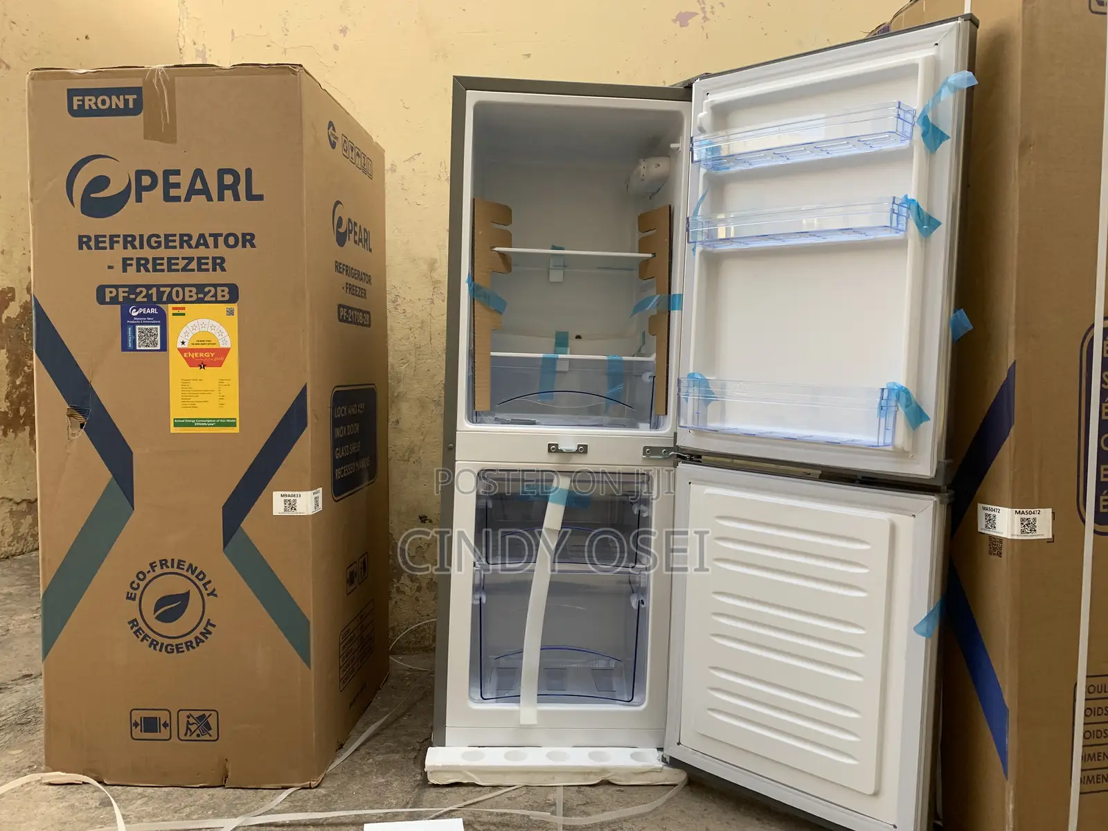 Pearl 125liters Double Door Fridge Pf-2170b-2b