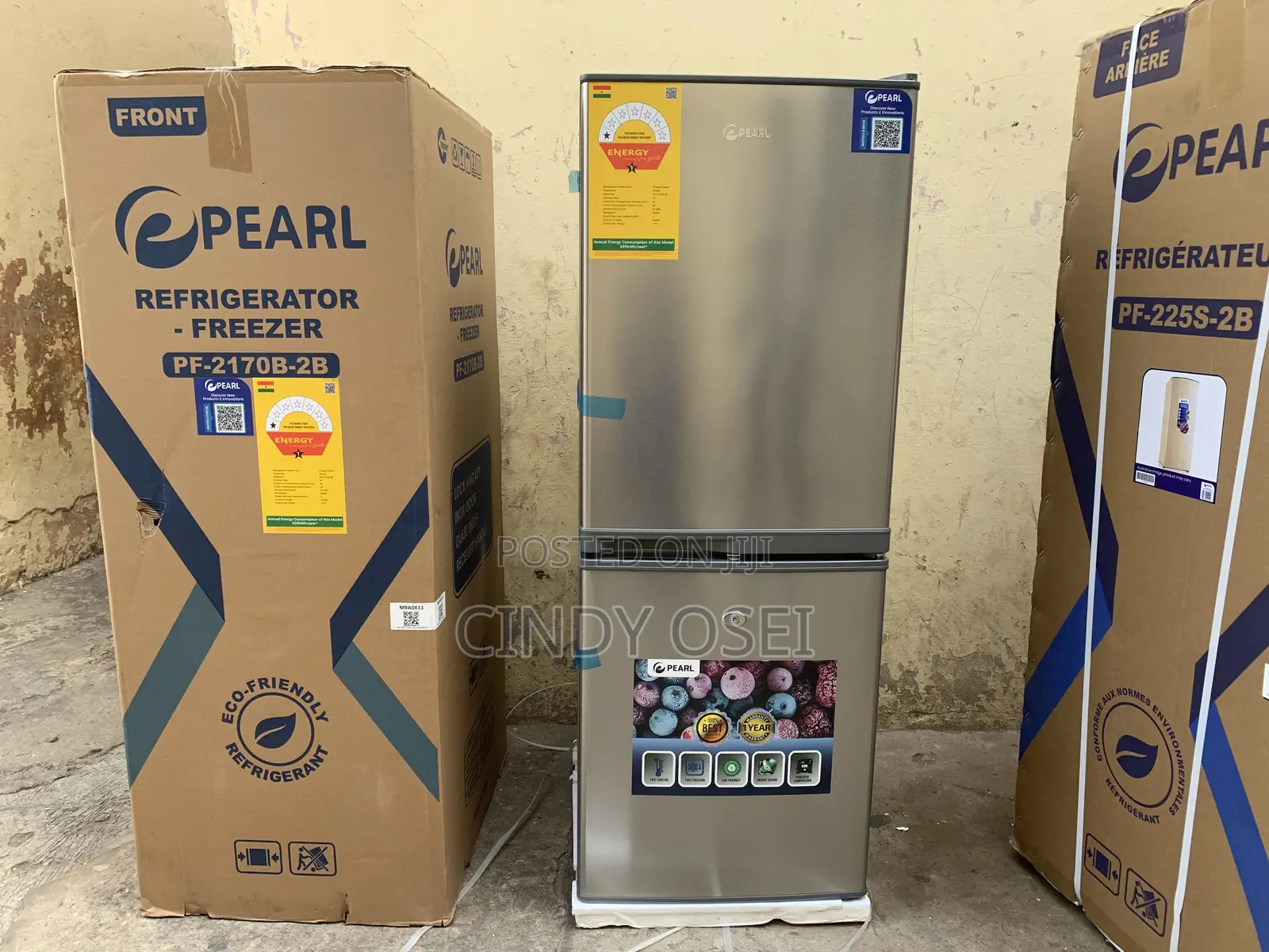 Pearl 125liters Double Door Fridge Pf-2170b-2b