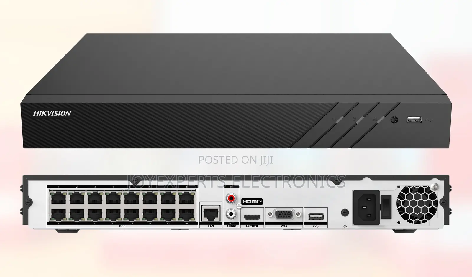 16-Ch NVR With 16 Poe Ports (Up to 8mp Recording)