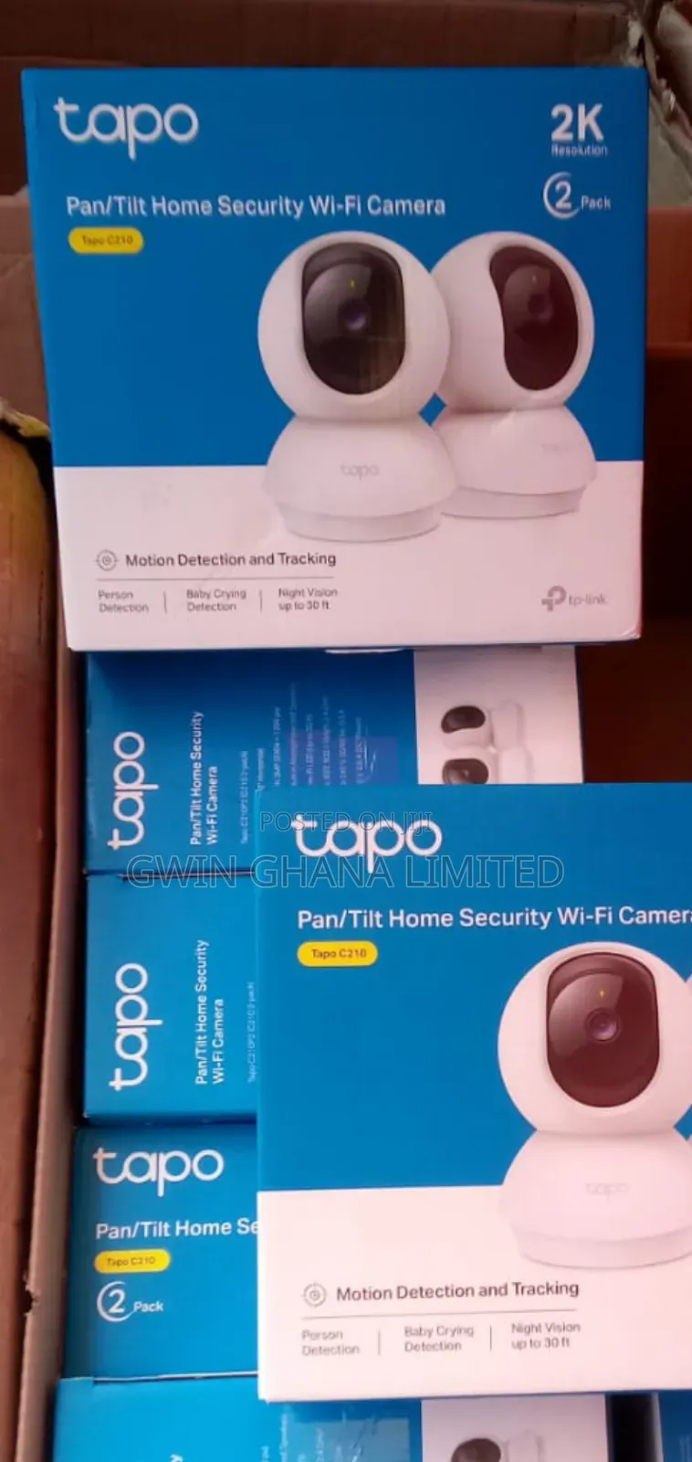 Tapo C210 2 Pack Pan/Tilt Indoor Camera House Security Camera . Wifi