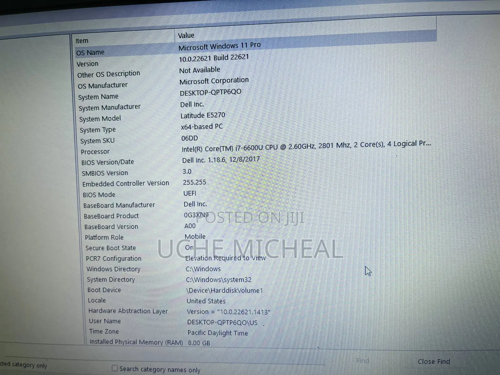 Laptop Dell Latitude E5270 8GB Intel Core i7 SSD 256GB