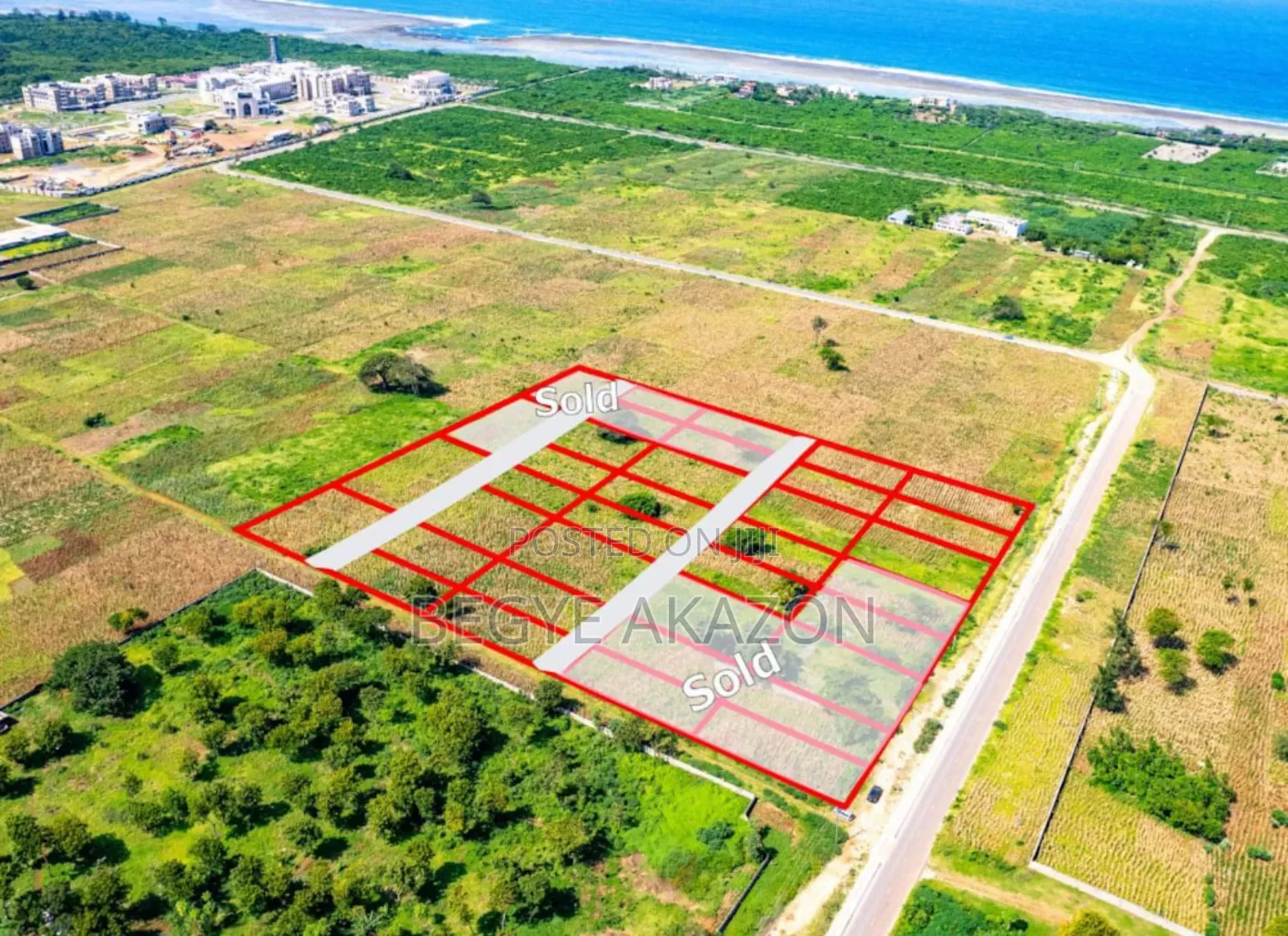 0.58 Acre Beach Land 4 Sale Kokrobite Waija