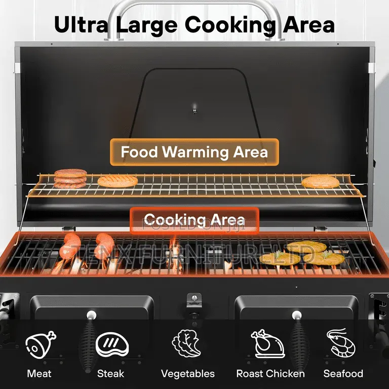 Barbecue Stand With Wheels (Charcoal?