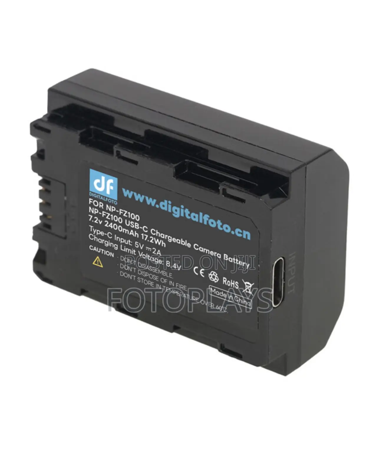 Digitalfoto Solution Np-Fz100 Battery Usb-C Charging Port for Sony