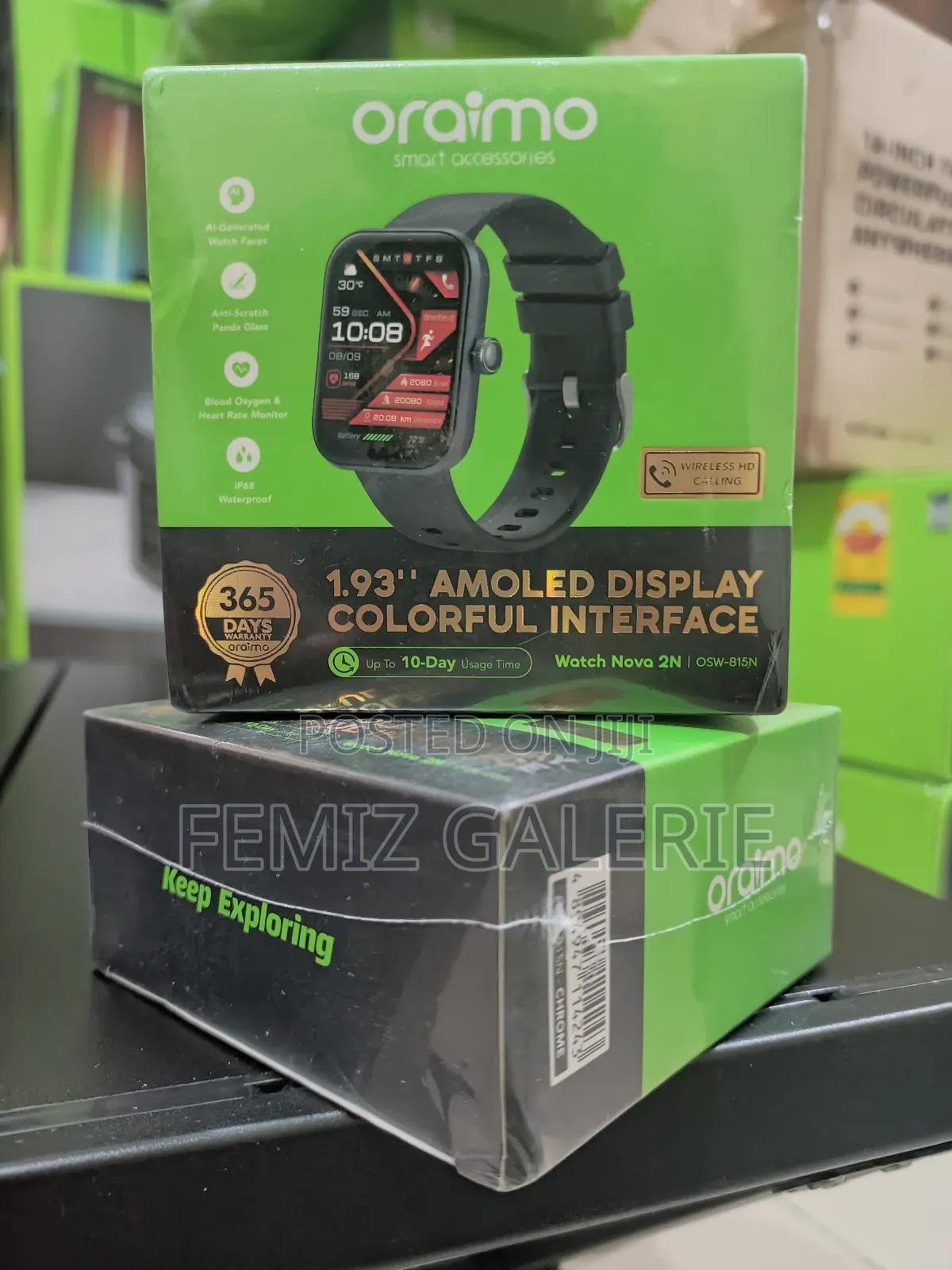 Oraimo Watch Nova 2n 1.93'' Amoled 33-Day Standby Smart Watch