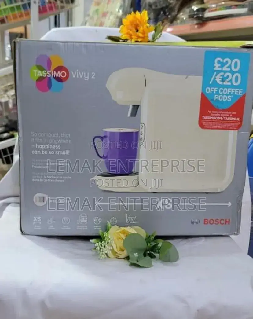 Tassimo Bosch Vivy 2 Tas1402gb Coffee Machine, 1300 Watt