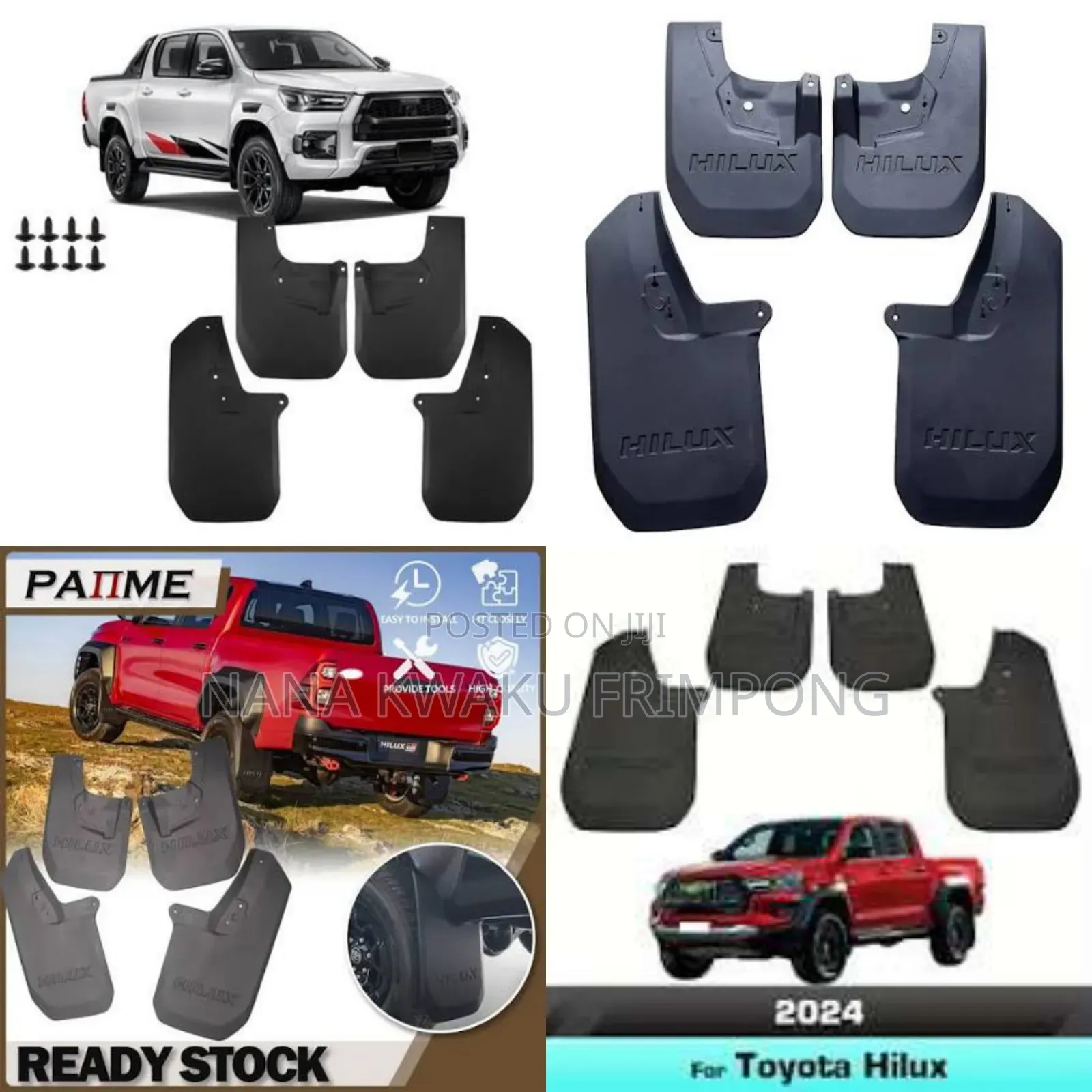 Toyota Hilux 2024 Mudguard or Mud Flap Available for Set 