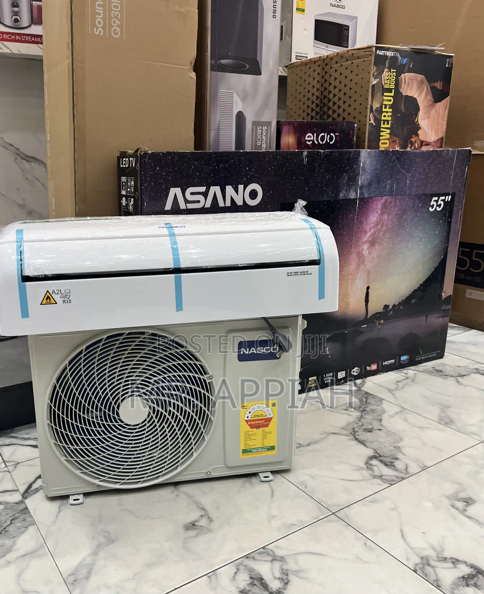 Super Cooling Nasco 1.5hp Dual Inverter Air Conditioner(White) 