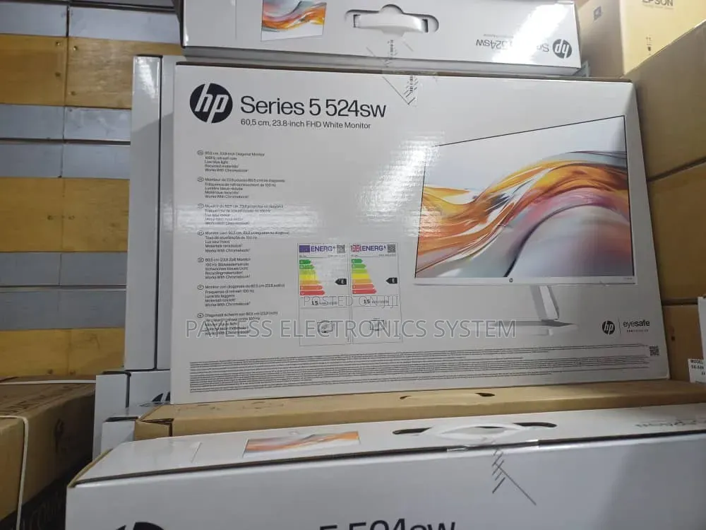 Hp S5 524sw FHD White Monitor 23.8" 100hz White 1xhdmi,1xvga