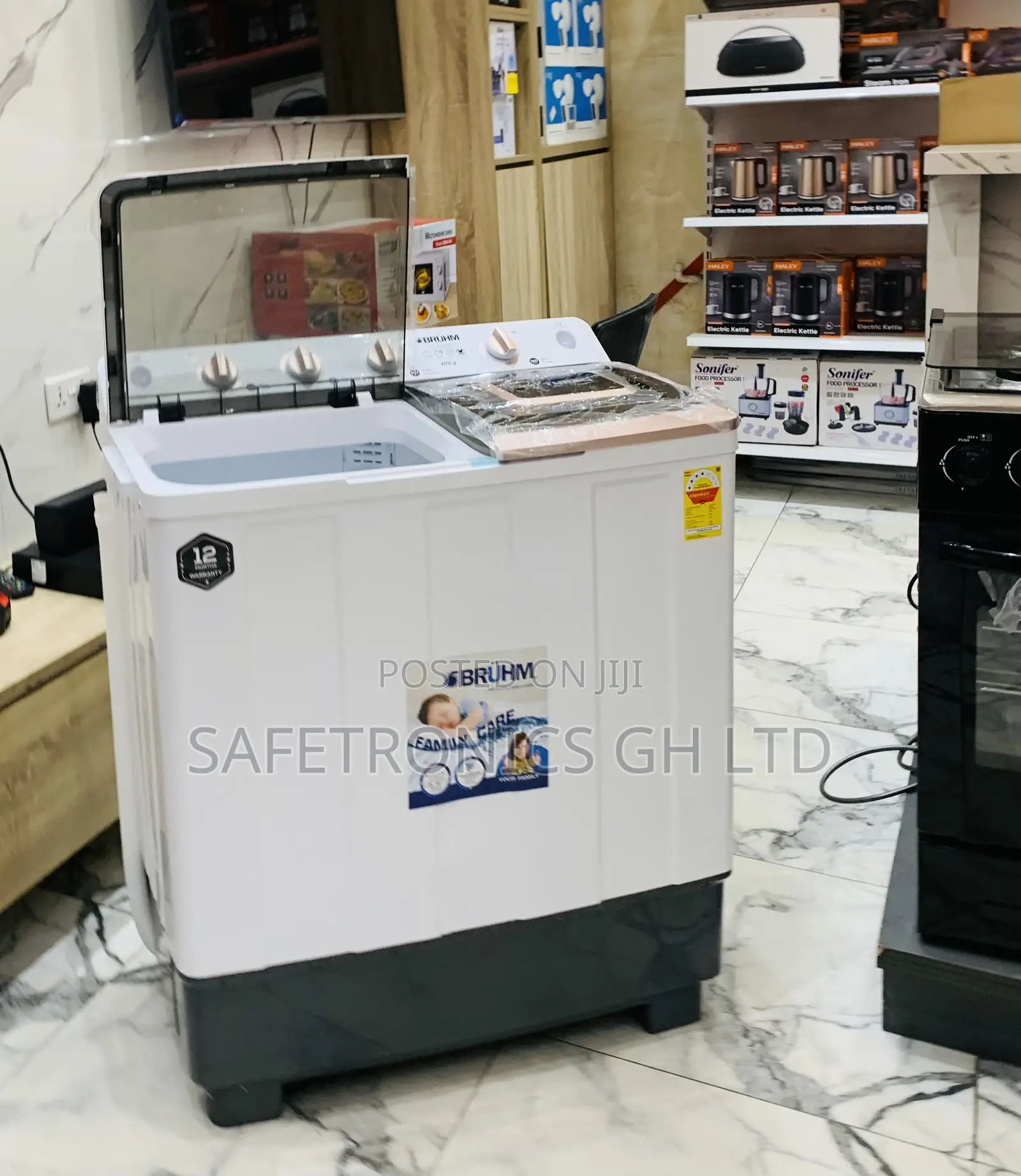 Order Clean Bruhm 12kg Semi-Automatic Top Load Washing Machine