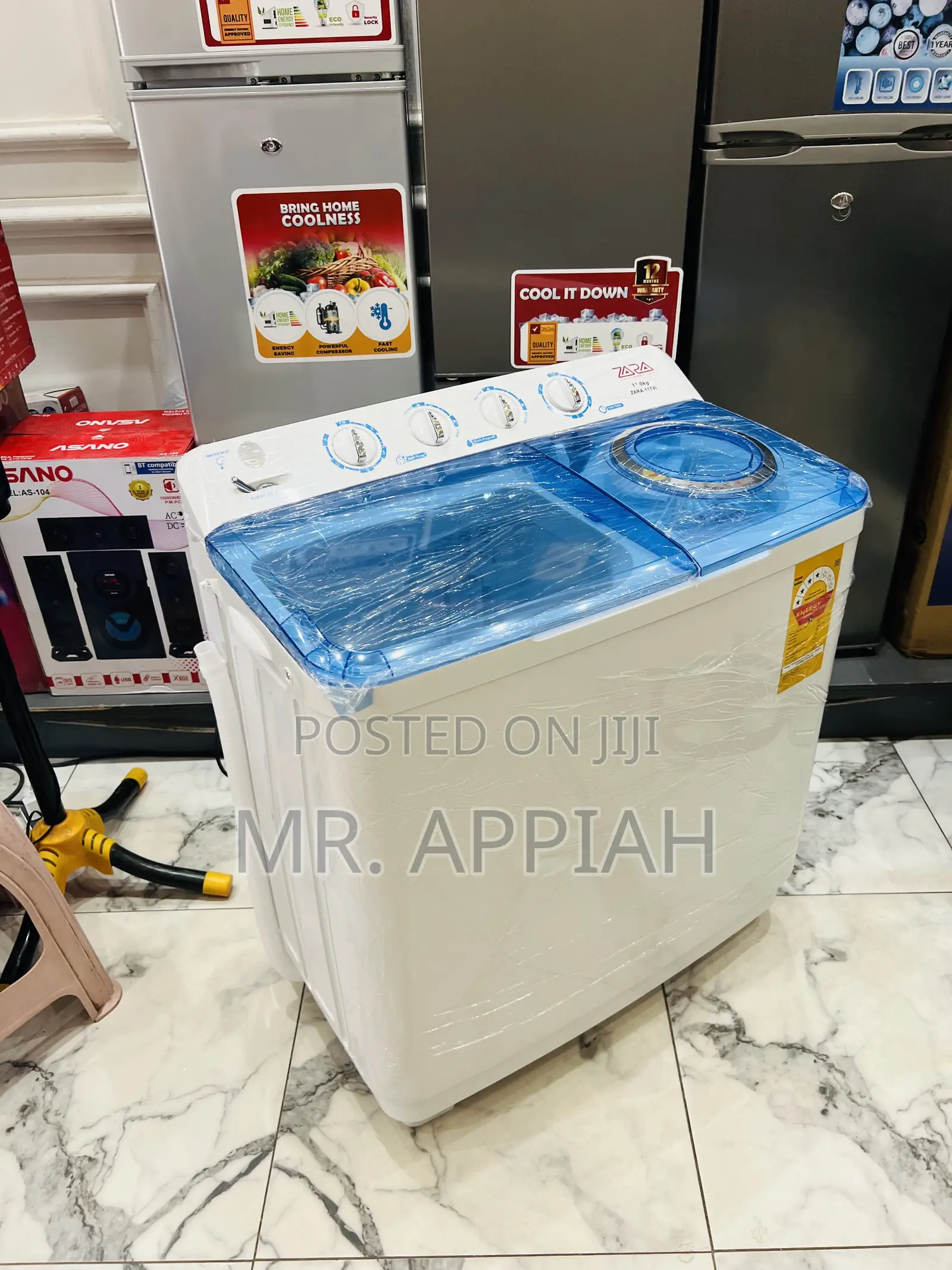 Get Authentic Zara Twin Tub Electric Washing Machine(Spin Dry) White