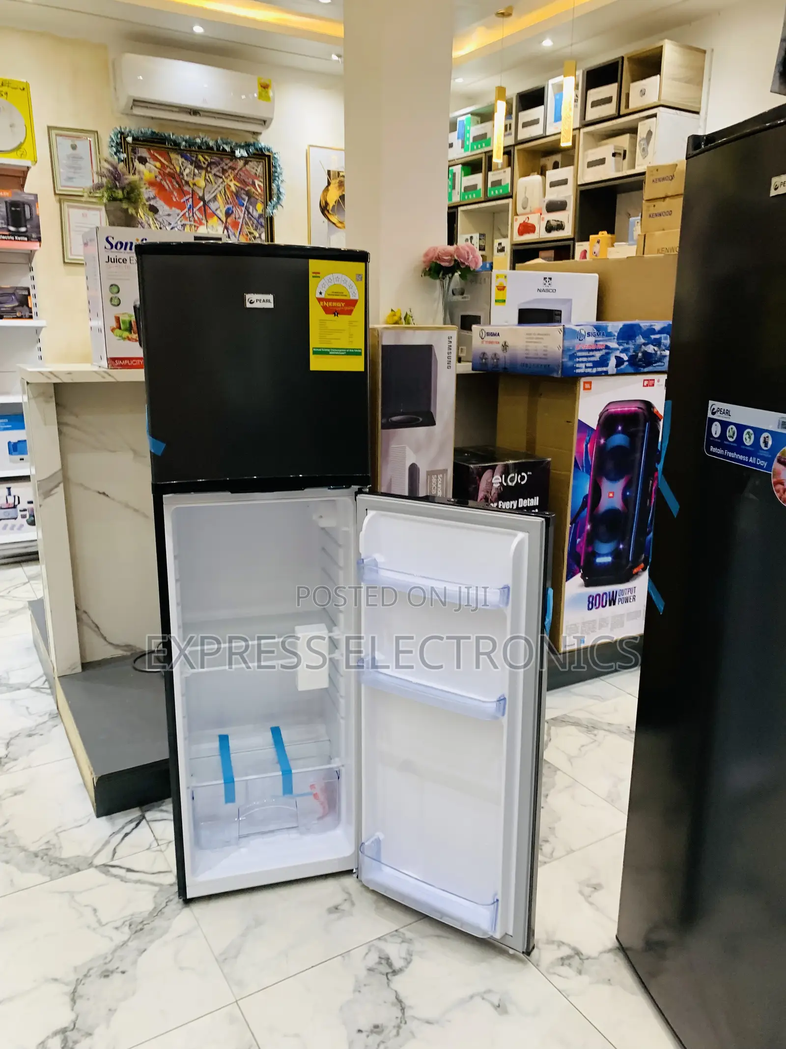 Quality Sleek Double Door Fridge Pearl Pf-262tix