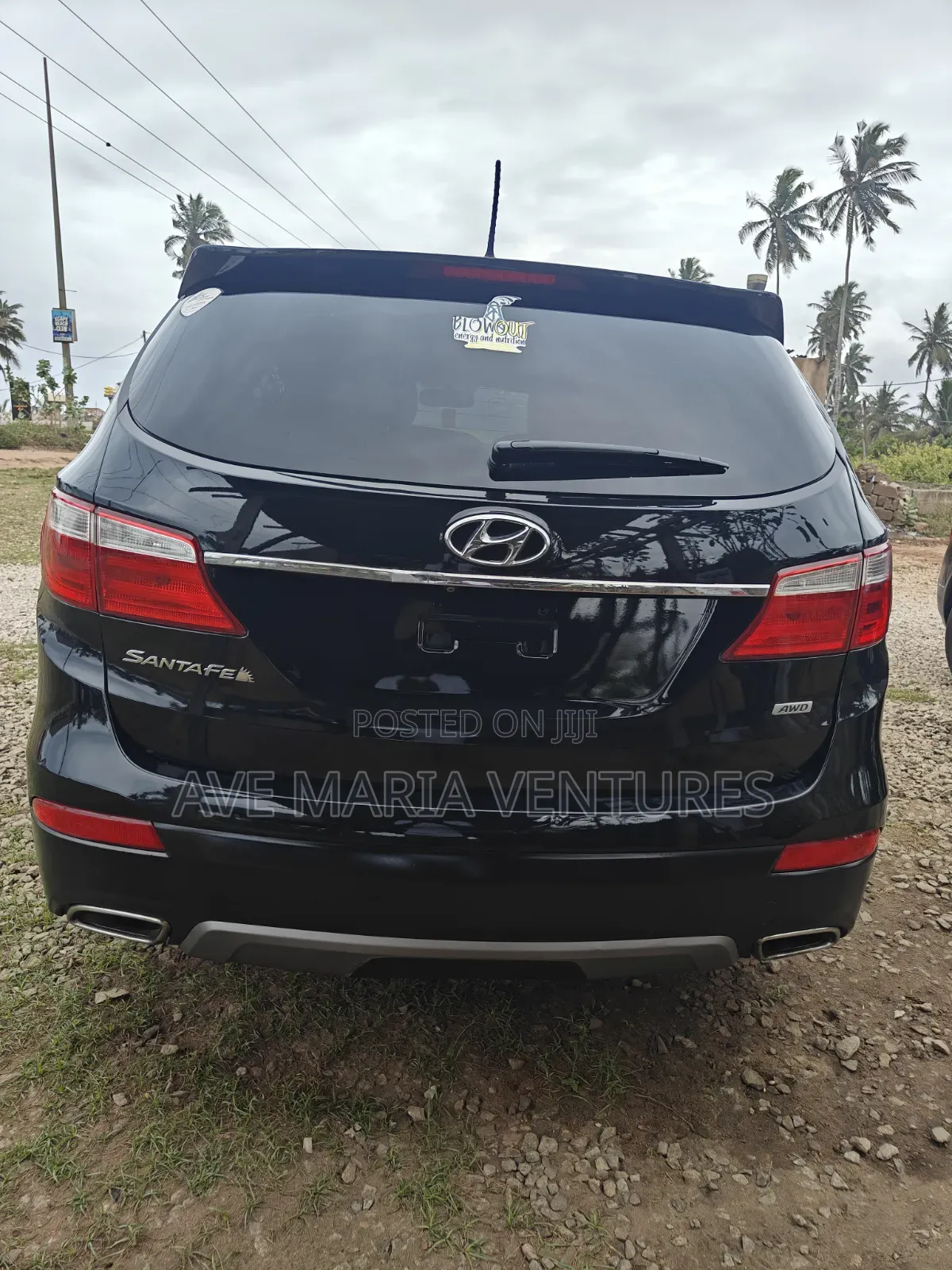 Hyundai Santa Fe Limited 4dr SUV AWD (3.3L 6cyl 6A) 2015 Black