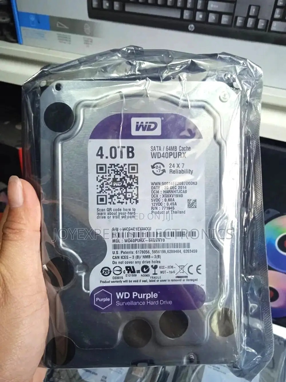 4tb Surveillance Grade Hard Drive (Wd Purple / Skyhawk)