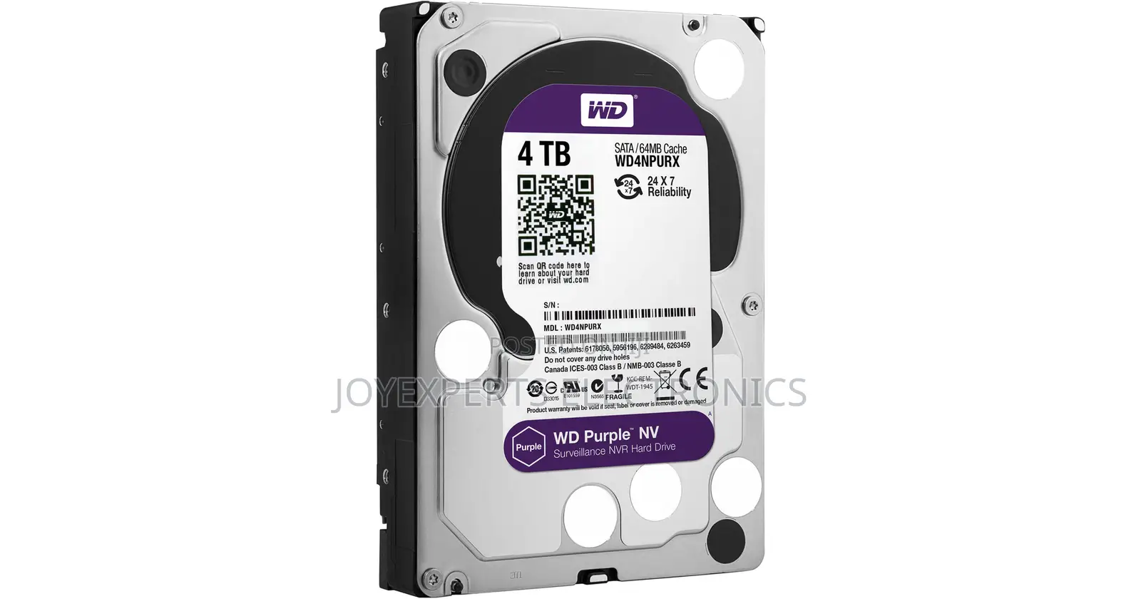 4tb Surveillance Grade Hard Drive (Wd Purple / Skyhawk)