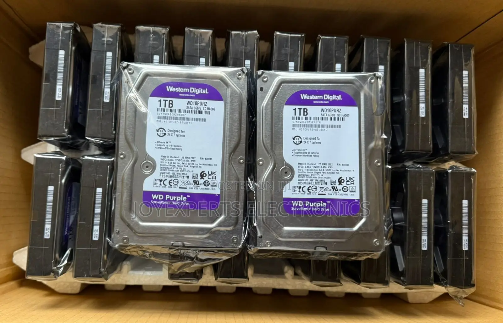 1tb Surveillance Grade Hard Drive (Wd Purple / Skyhawk)