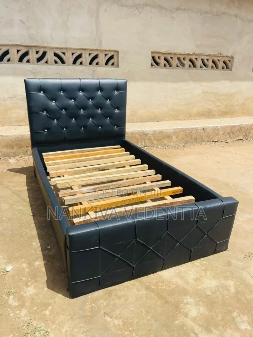 One and Half Leather Bedframe
