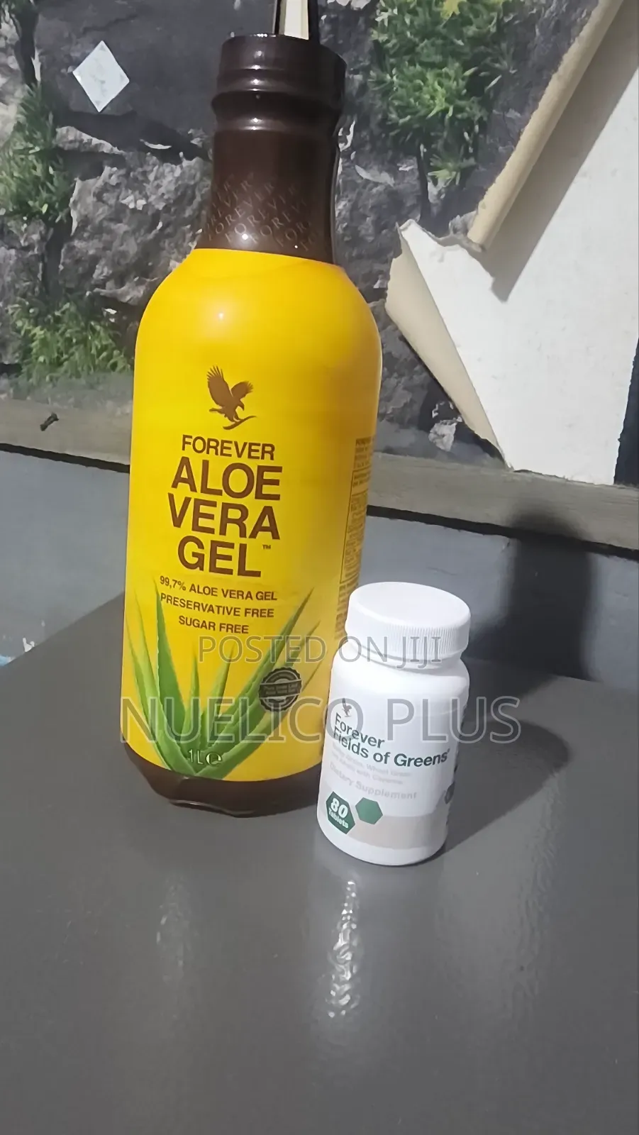 Aloe Vera Gel + Fields of Greens for Stomach Ulcer Bloating Relief