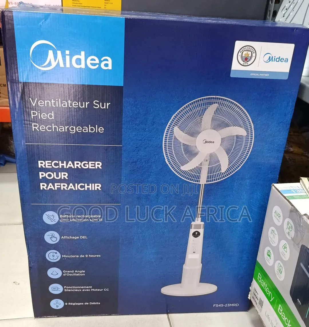 Midea Stand Fan Rechargeable Fs45-23mrd