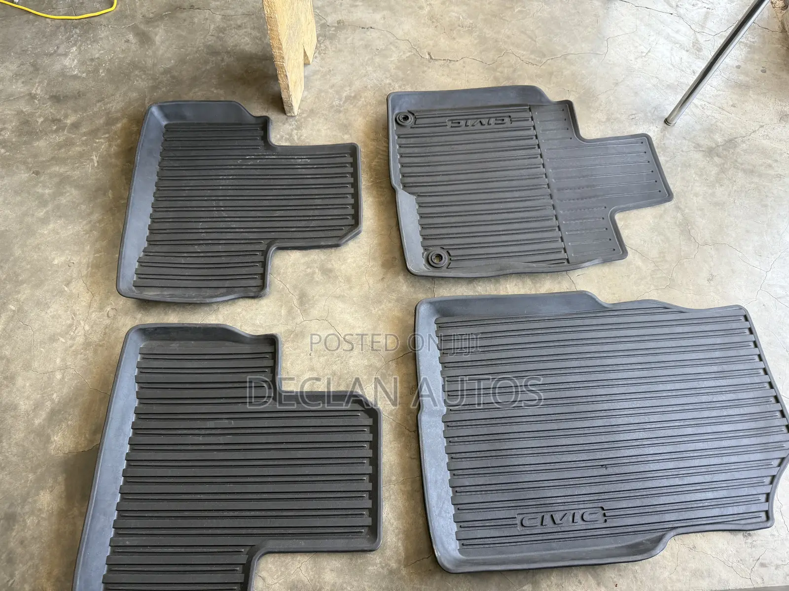 Floor Mats for Original Tray Mat Kit Honda Civic 2022 2023 2024
