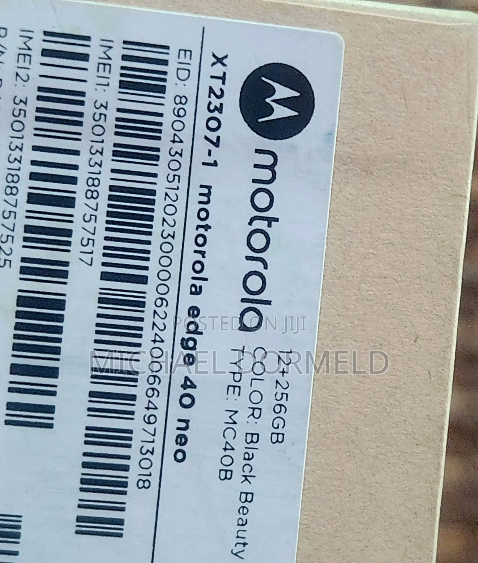 New Motorola Edge 40 Neo 256 GB Black