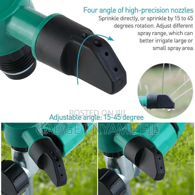 Plastic 3 Arm Rotary Sprinkler for Garden Water Lawn Irrigation
