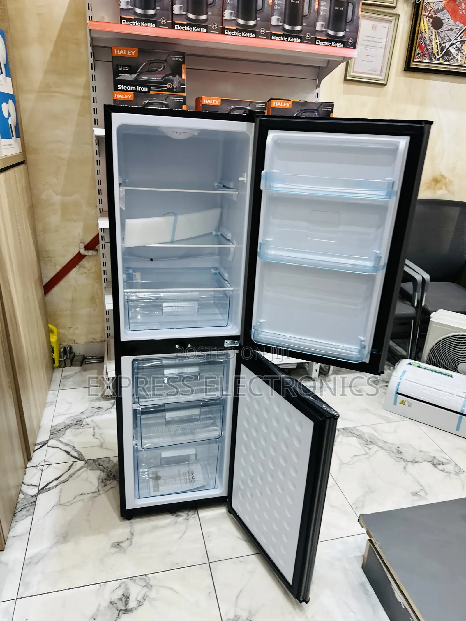 Ultra Modern Sleek Nasco Double Door 132l Fridge