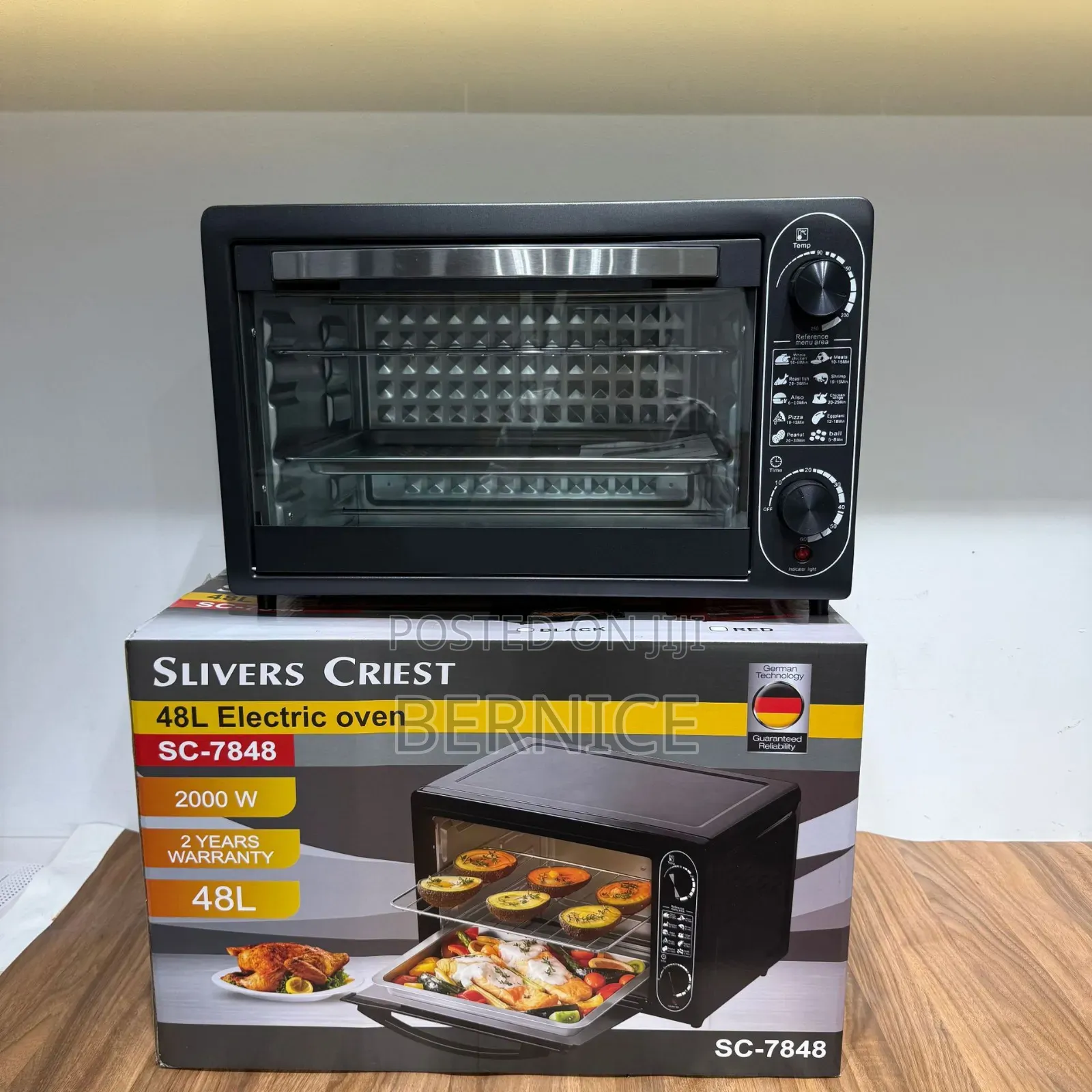Silver Crest 48l Electric Oven – Large Capacity Baking Grilling Oven