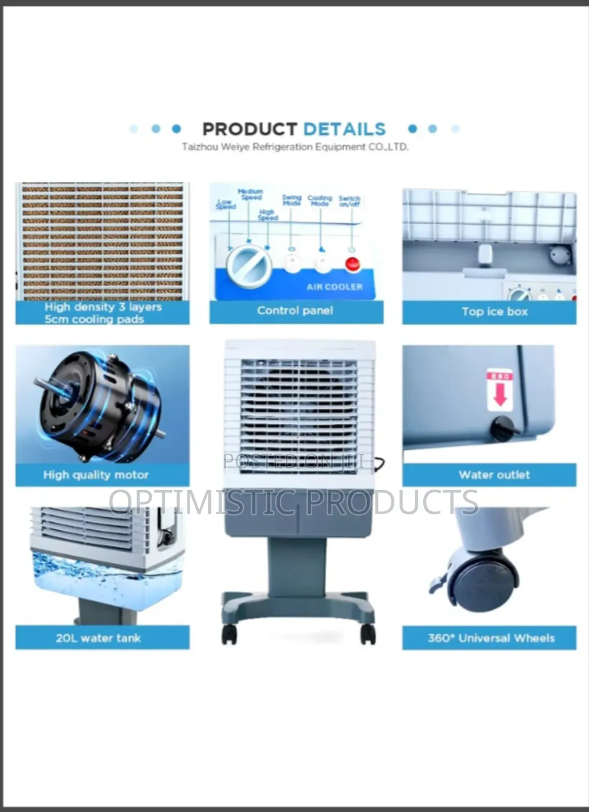 20l Evaporative Purification Air Cooler