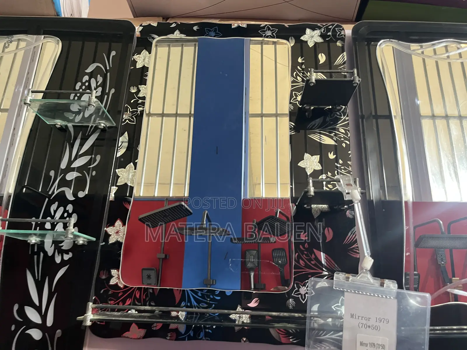 Bathroom Mirror With Design and Shoves Wall Mirror 1979