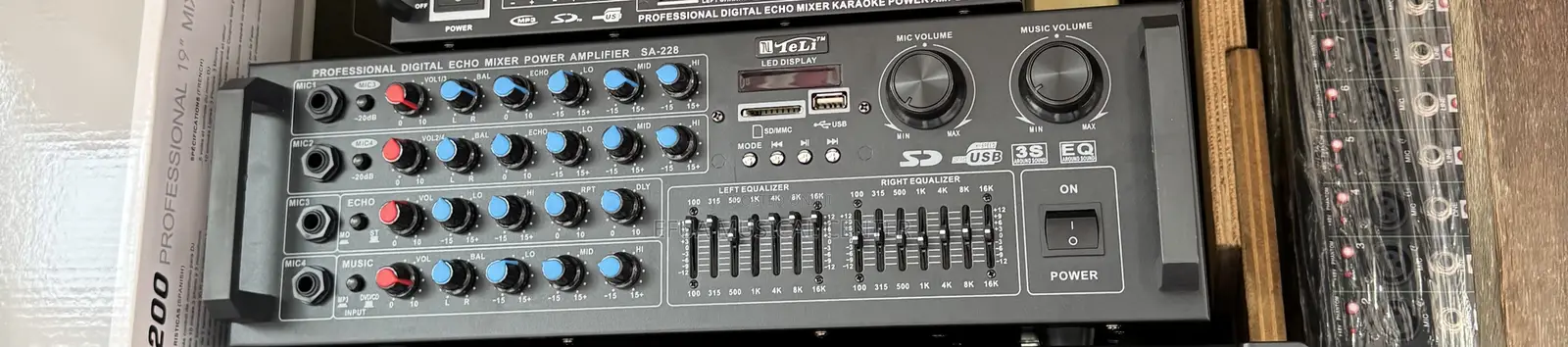 Teli Sa-228 Professional Digital Echo Mixer Power Amplifier