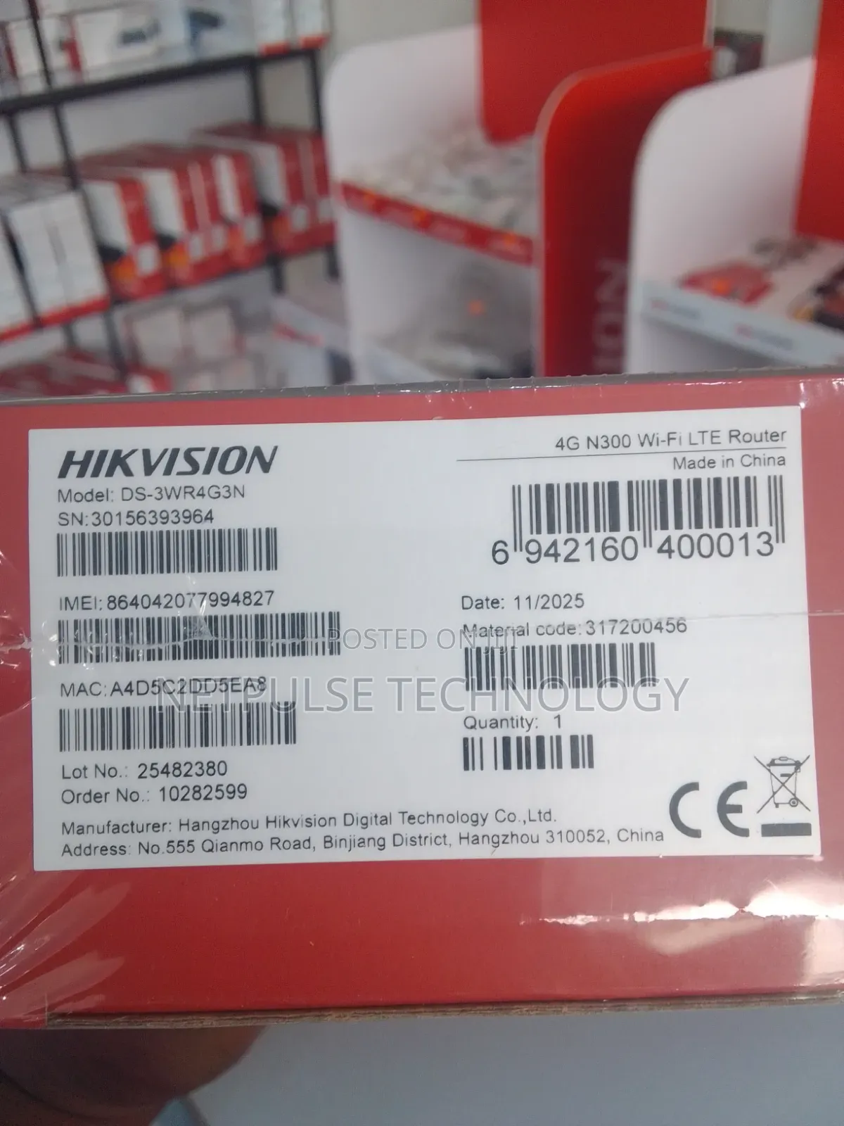 Hikvision N300 4g Wireless Router