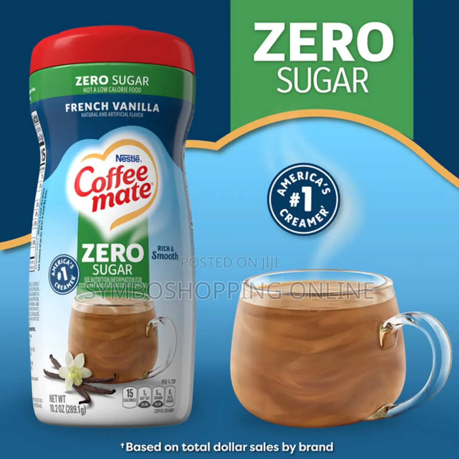 Coffee Mate French Vanilla Sugar Free Powder Coffee Creamer