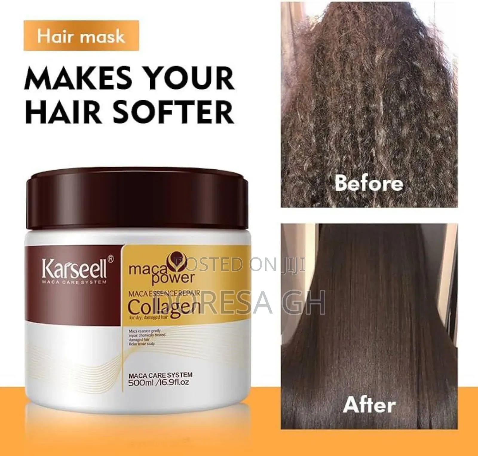 Karseell Collagen Hair Mask 500ml – Deep Repair Treatment in Ghana