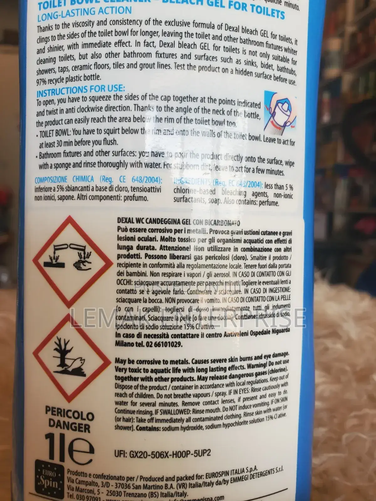 Toilet Cleaner With Bleach And Baking Soda
