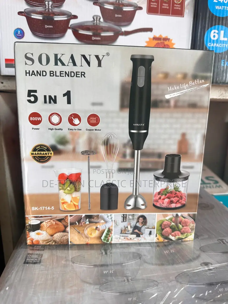 Quality Sokany 5in1 Hand Blender