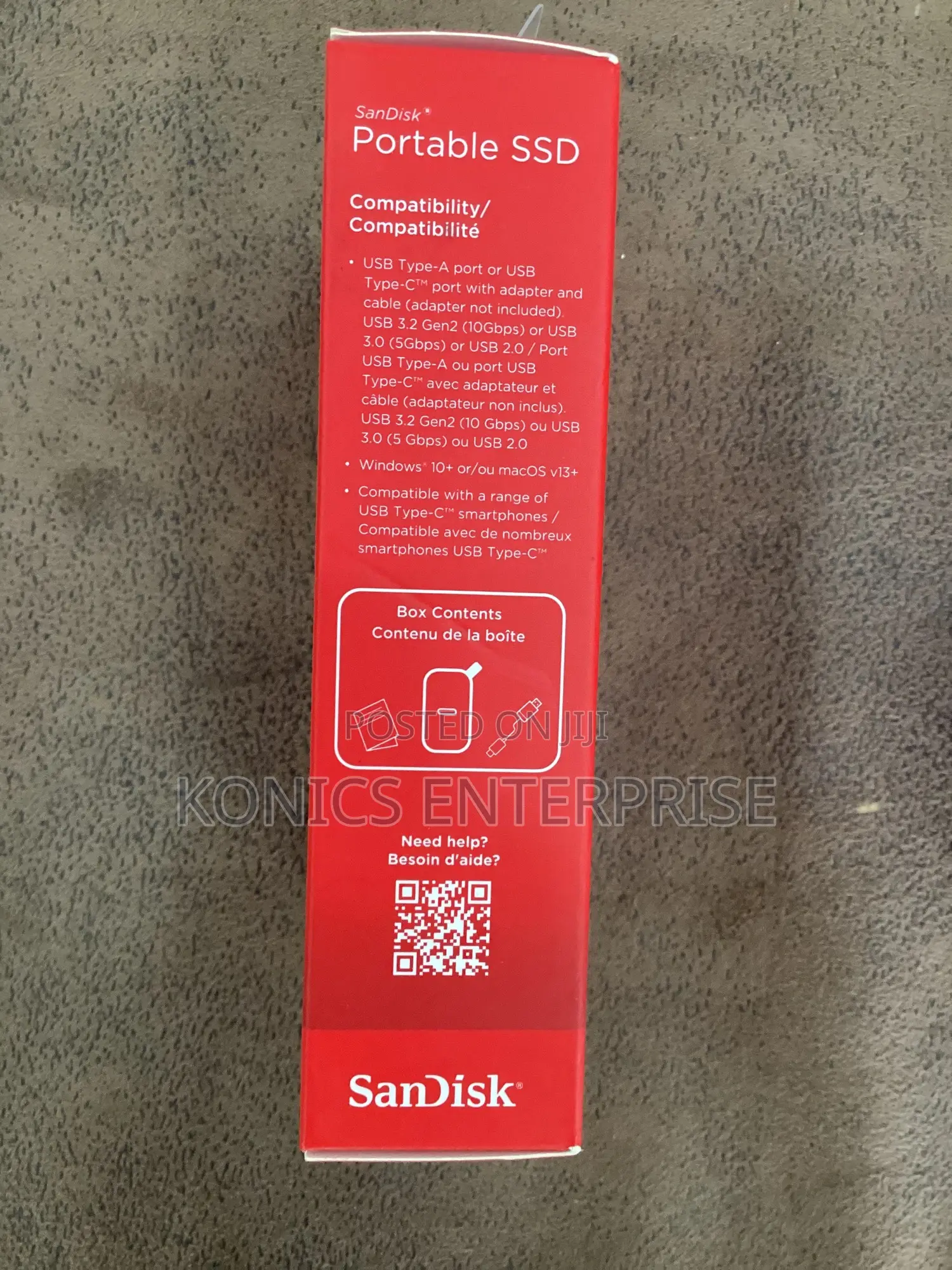 Sandisk 1tb Portable SSD External Up to 800mb/S