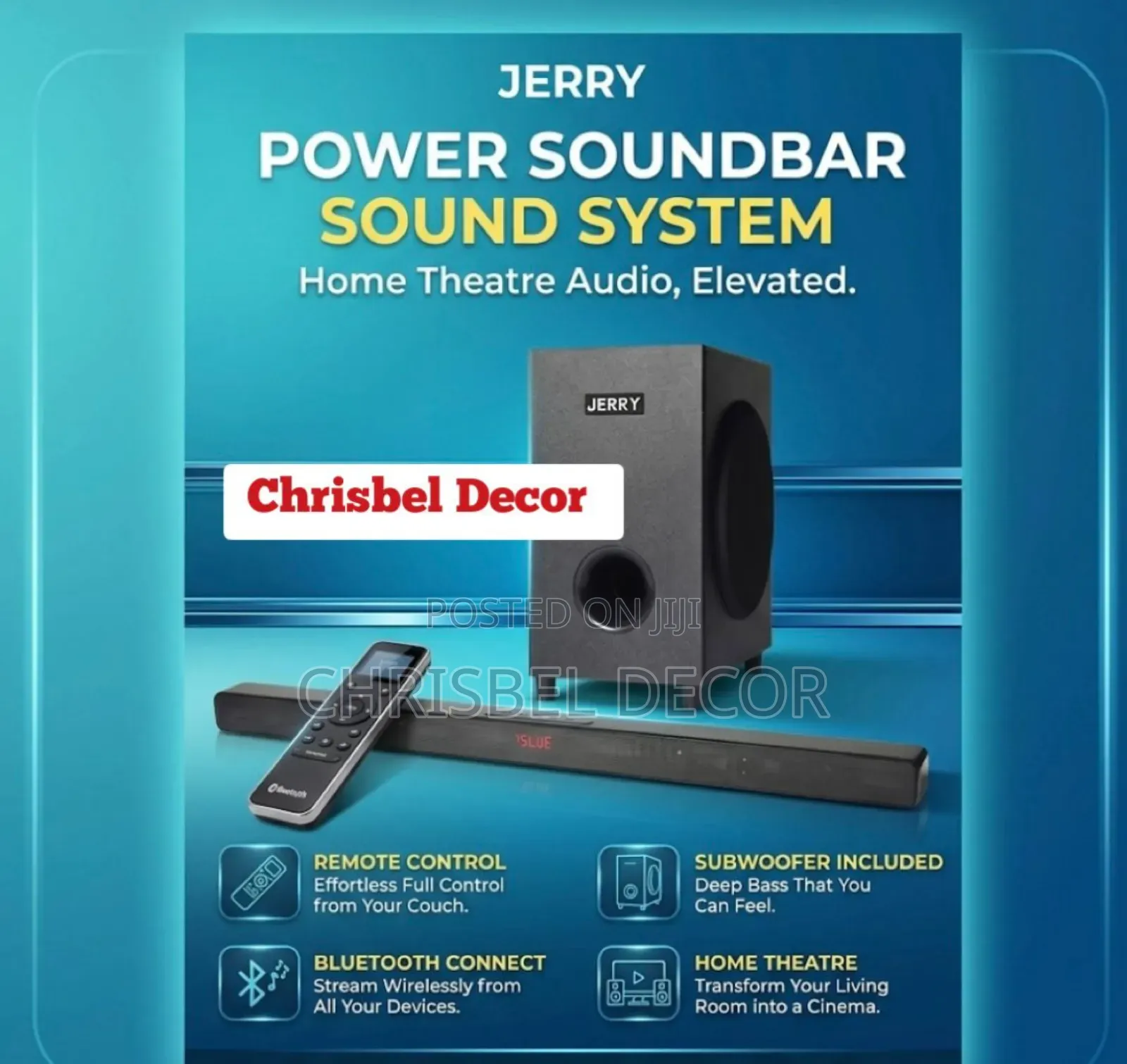 Jerry Power Sound Bar Sound System.