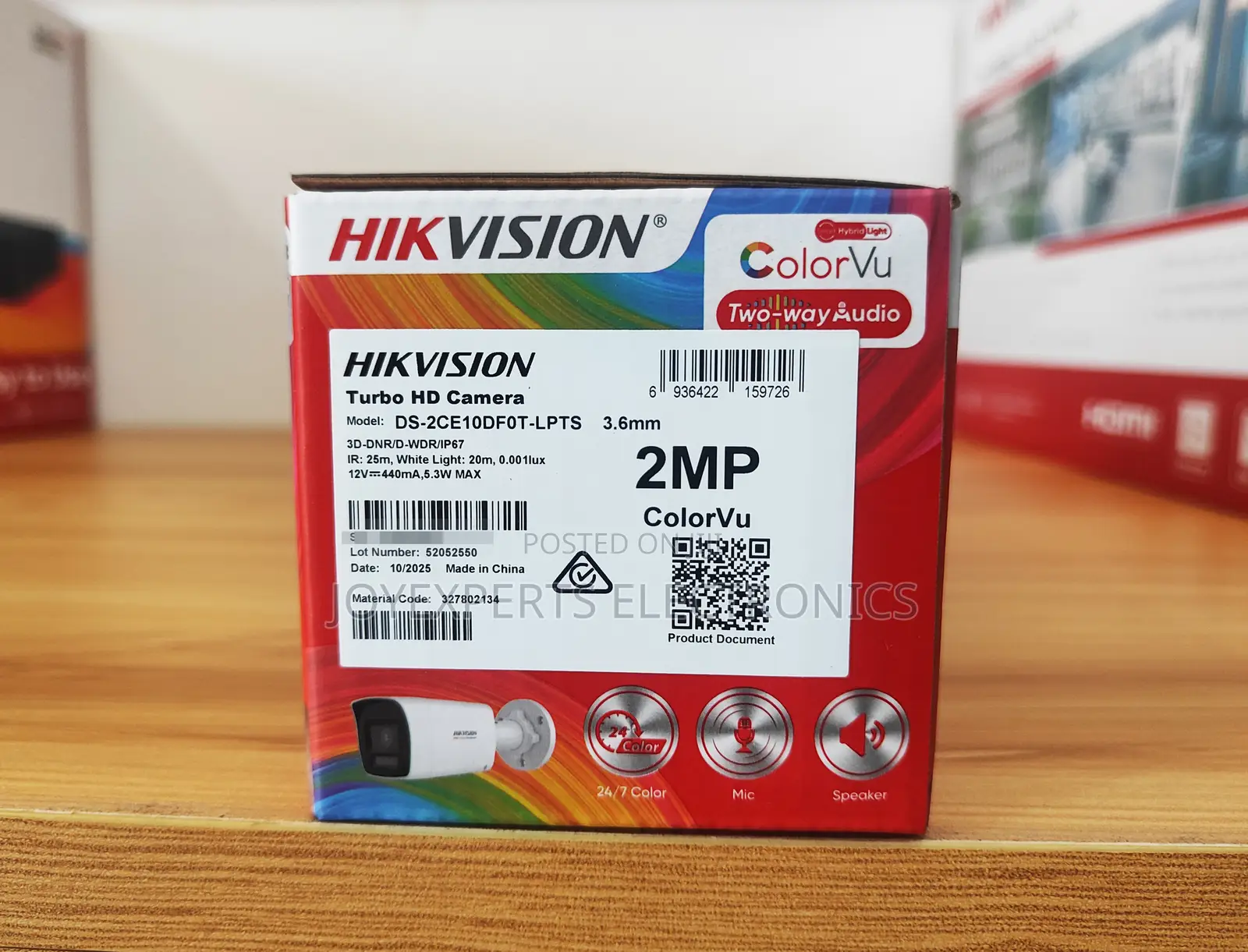 2mp Colorvu Bullet Camera (Ds-2ce10df0t-Lpts)