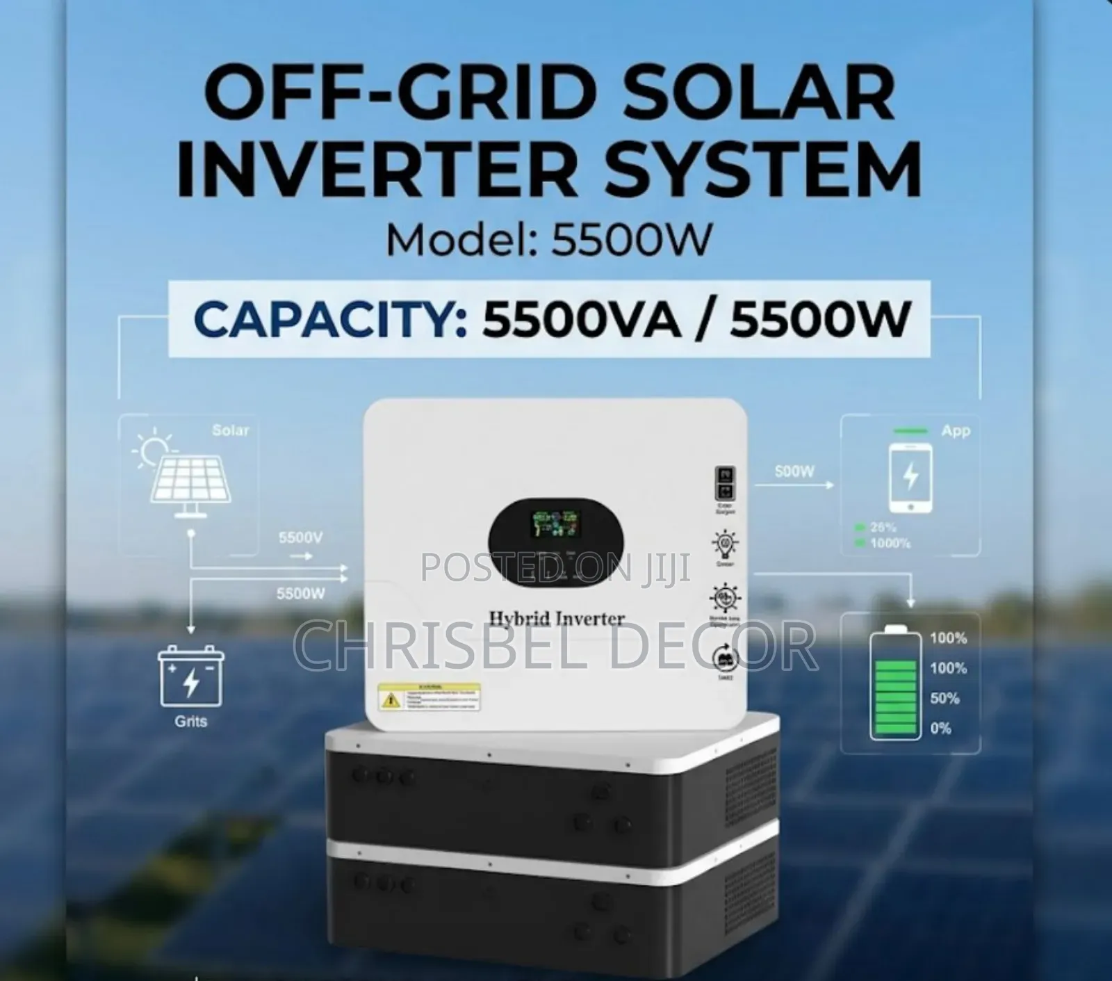 5500 Off - Grid Solar Inverter System