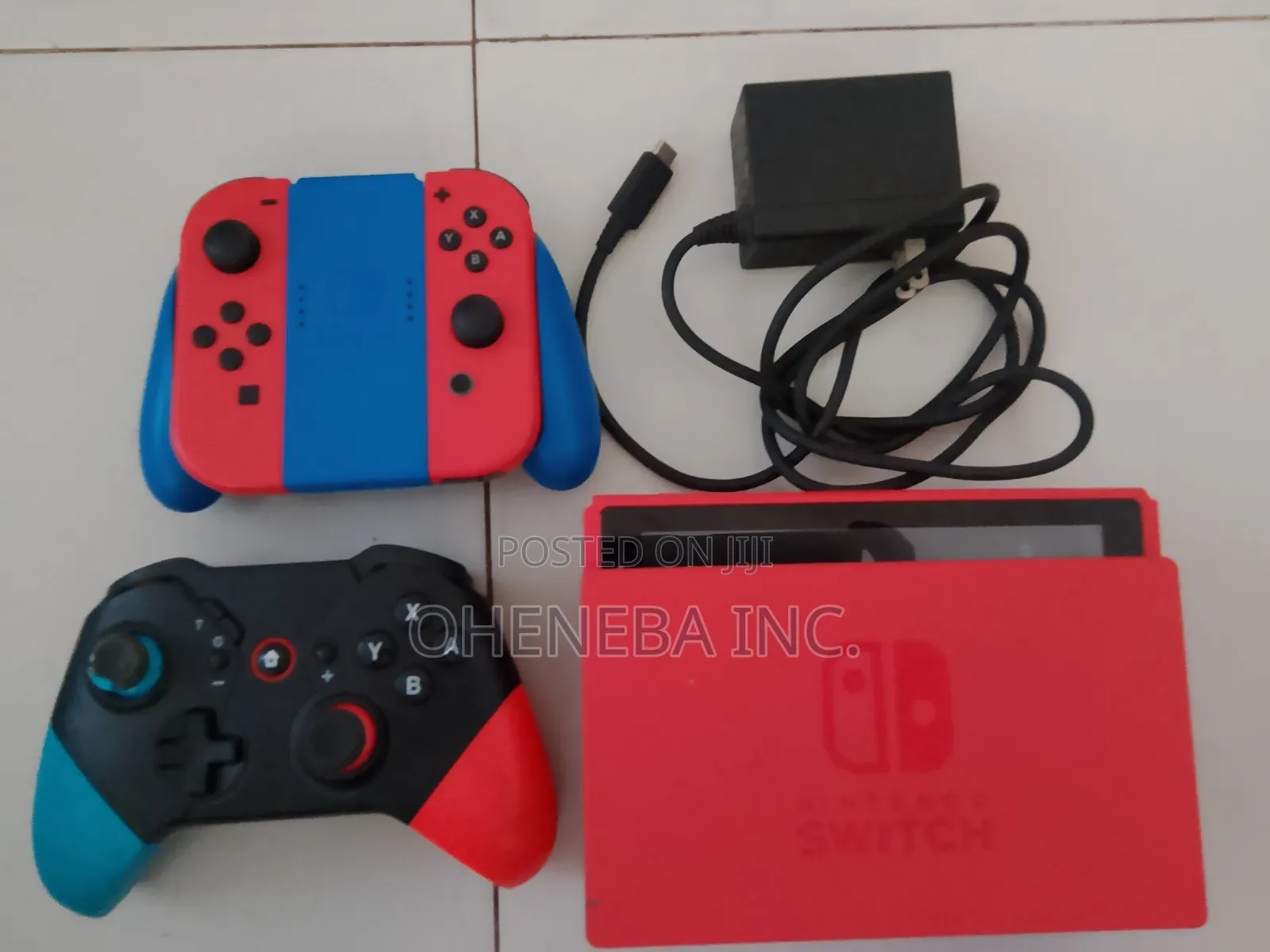 Golden Red Nintendo Switch With Games+All Accessories