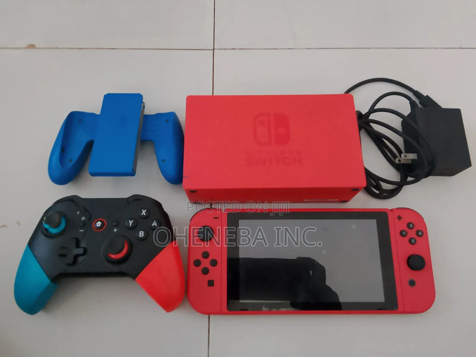 Golden Red Nintendo Switch With Games+All Accessories