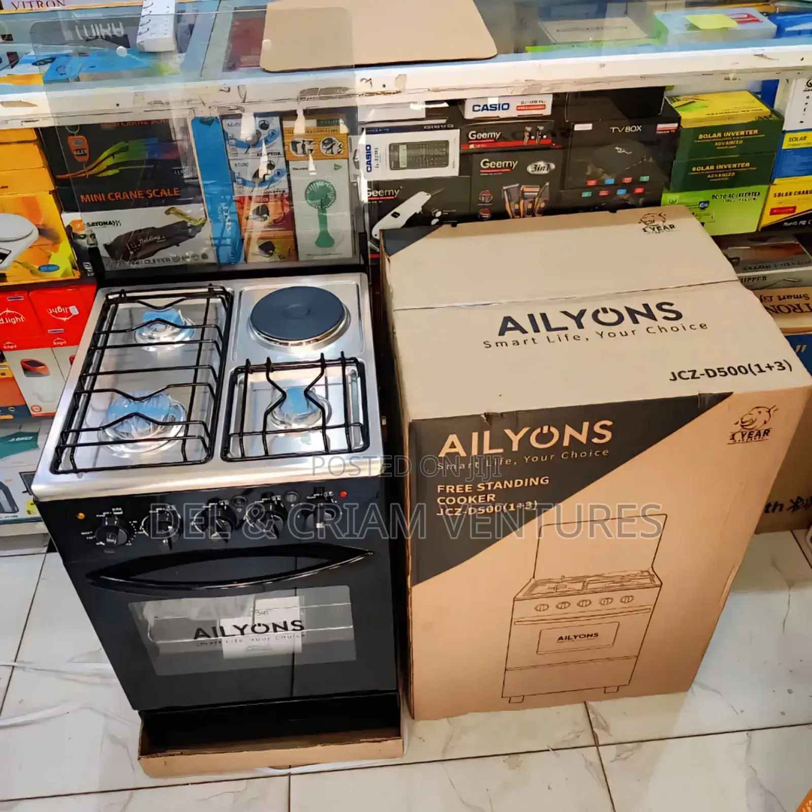 Ailyons 60x60 Gas Cooker|Gas Electric With Oven
