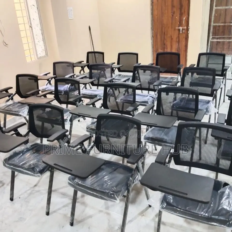 Mesh Chairs With Writing Tablets