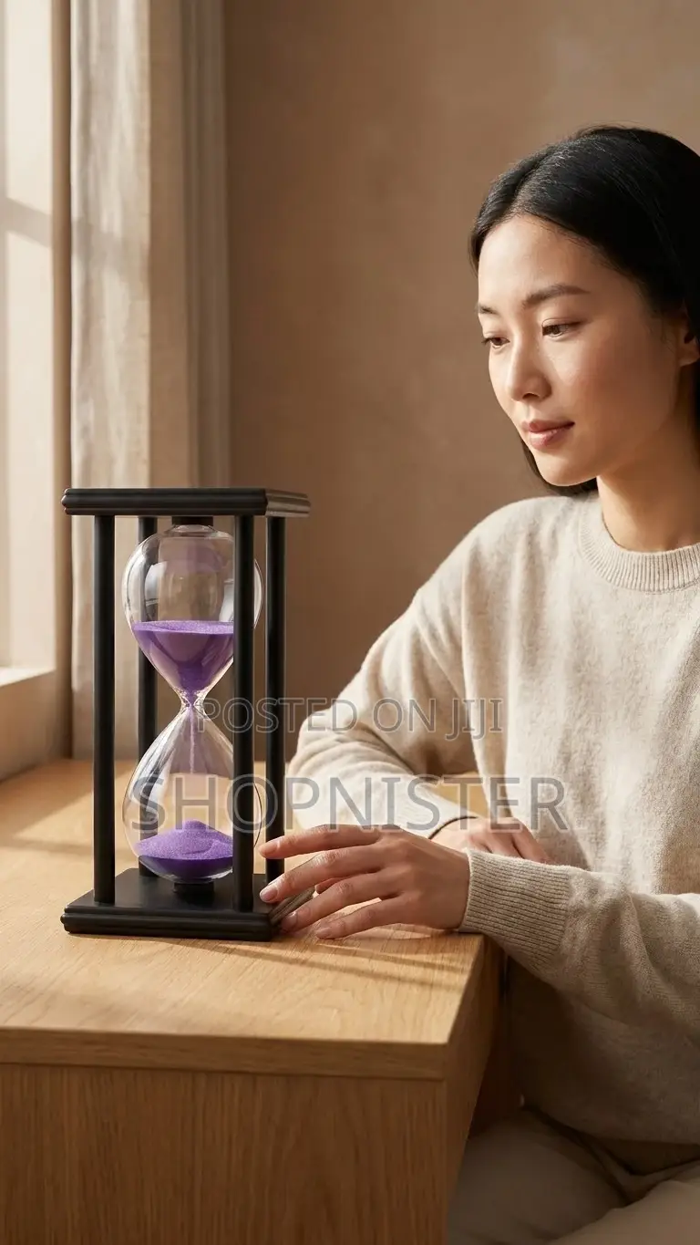 Luxury 30-Minute Purple Sand Hourglass
