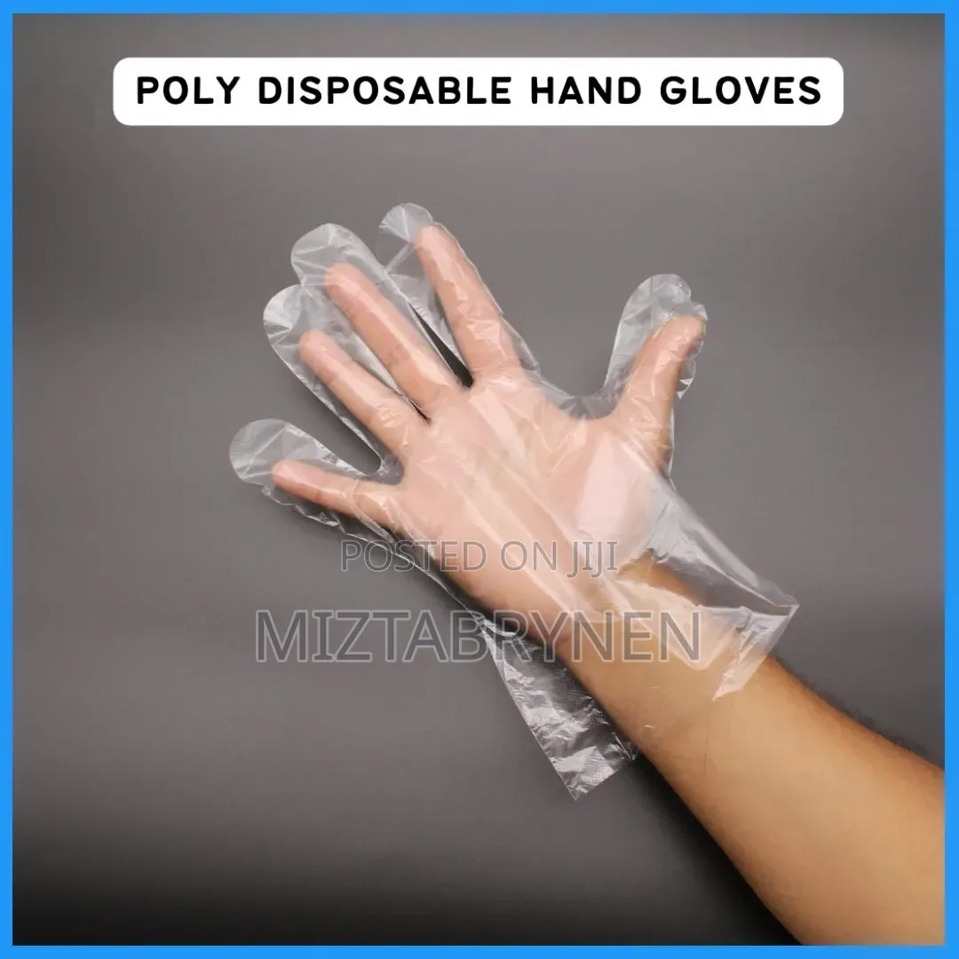 100pcs Disposable Poly Gloves