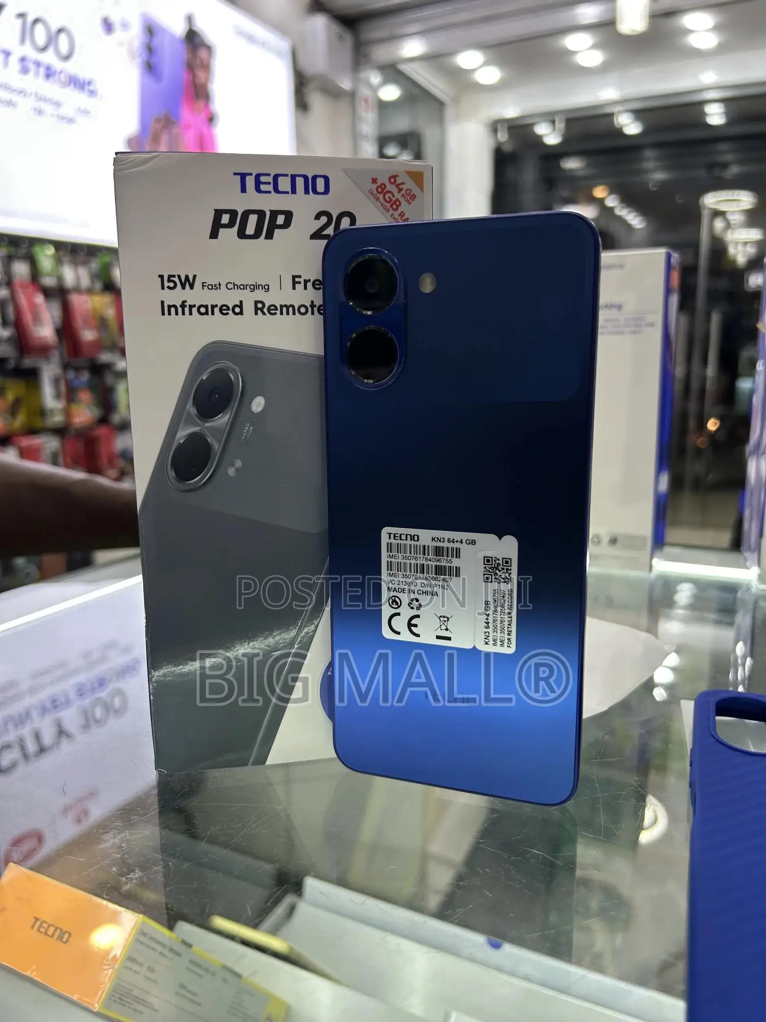 New Tecno Pop 20 64 GB Blue